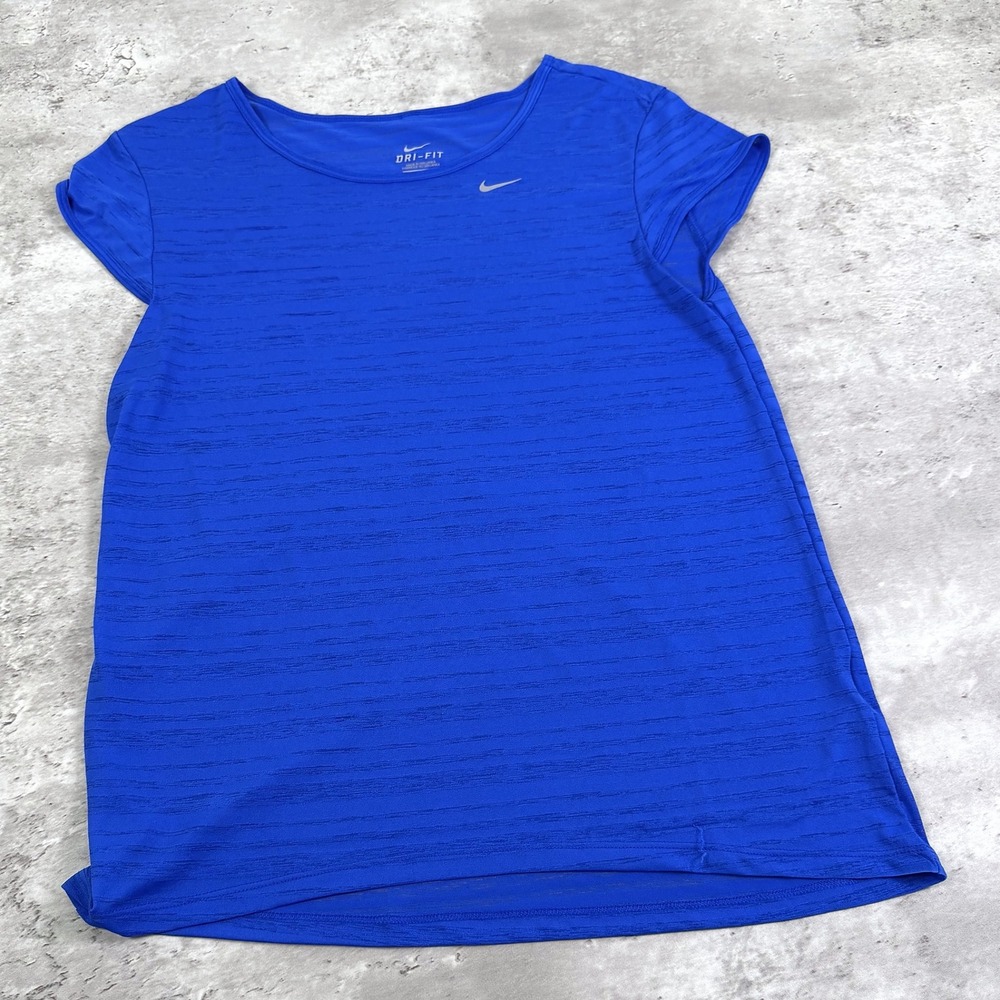 Nike Dri-Fit Short Sleeve Running Shirt XS Blue Gorpcore